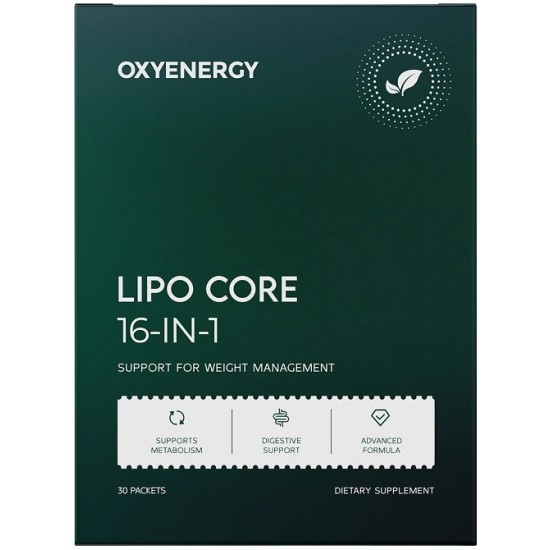 Oxyenergy Lipo Core 16-In-1 氧气能量 小绿芯30包 体重管理减脂减肥 提高新陈代谢  保质期2027.10